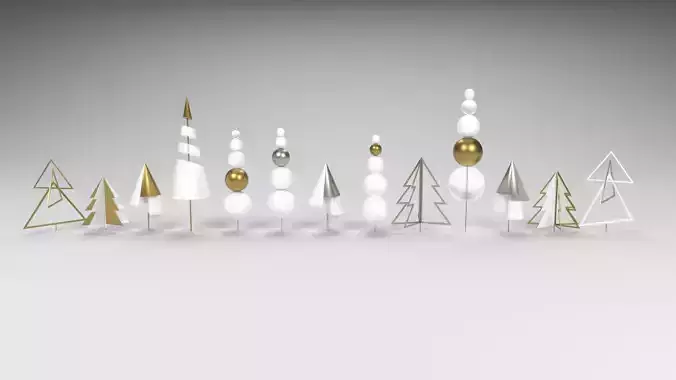 New Year toys seven abstract eves