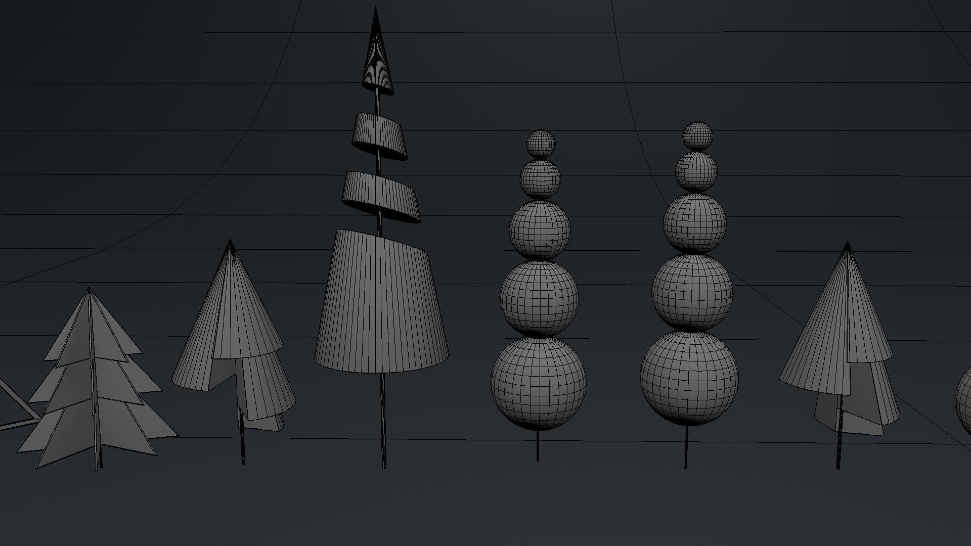 New Year toys seven abstract eves 3D model_4