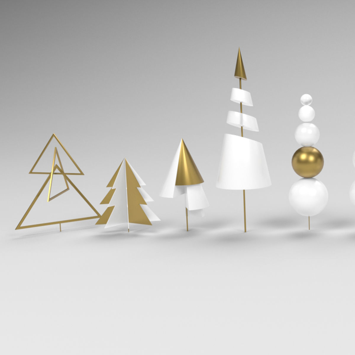 New Year toys seven abstract eves 3D model_3
