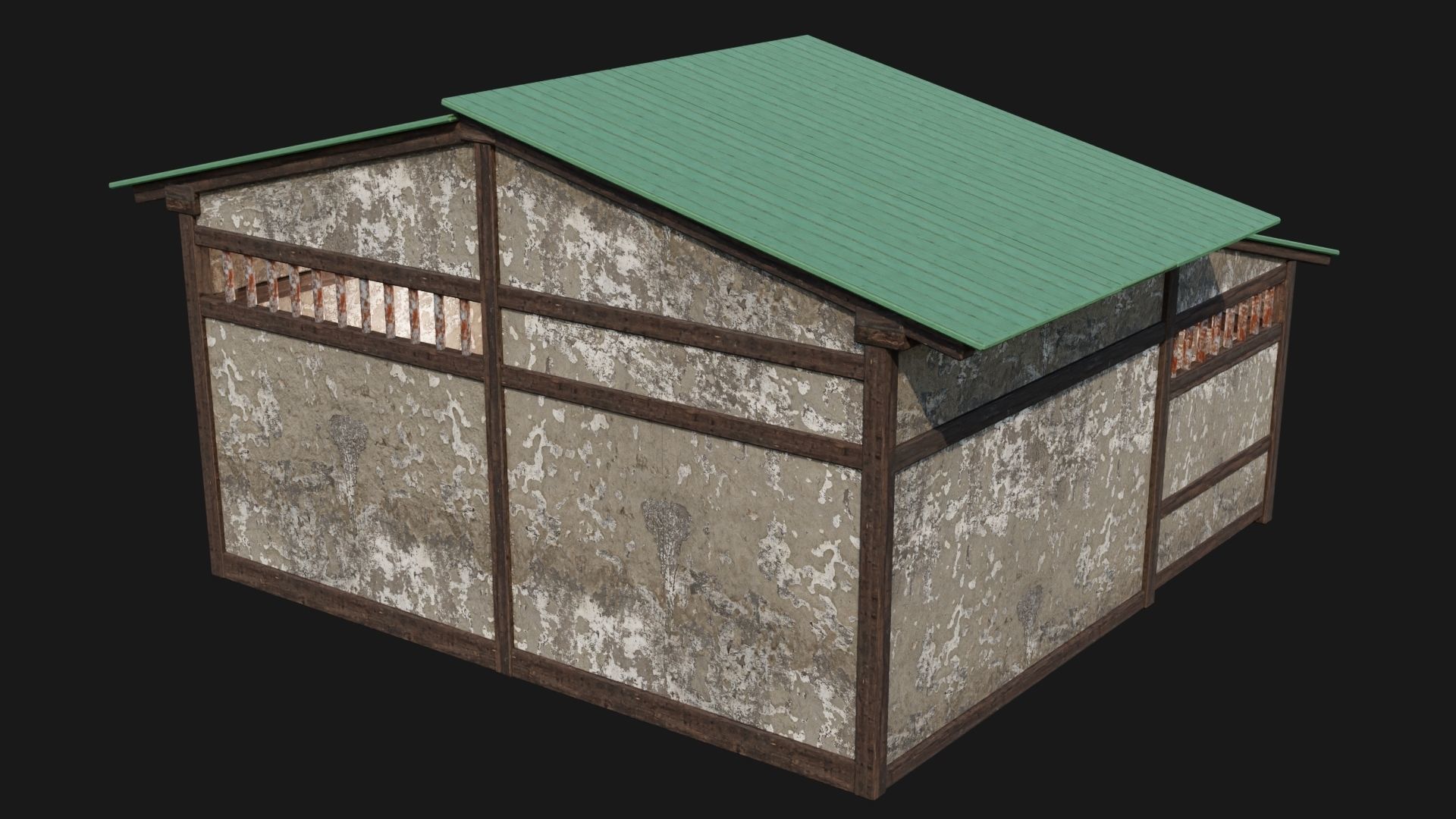 Medieval Houses 54- 4K Textures Game Ready Low-poly 3D model_12