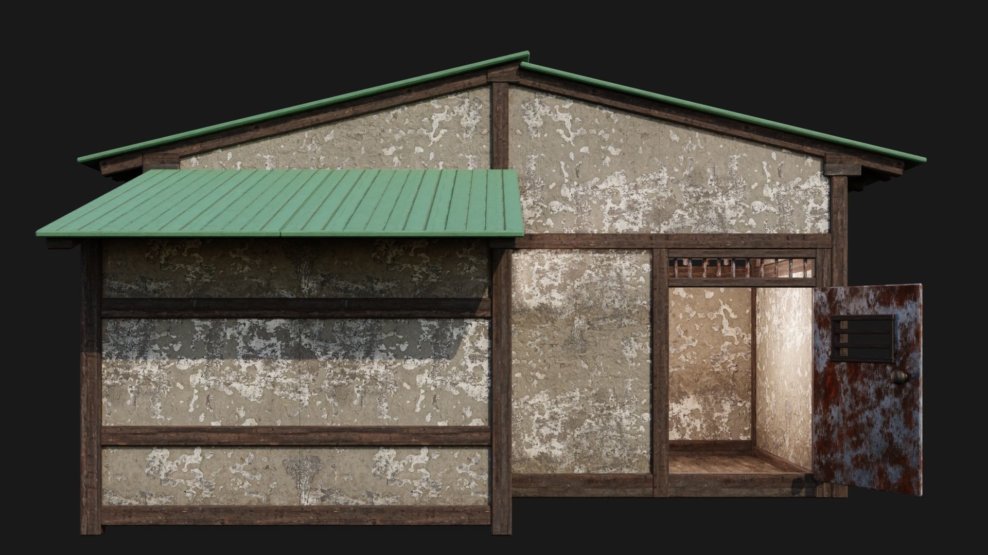 Medieval Houses 54- 4K Textures Game Ready Low-poly 3D model_3