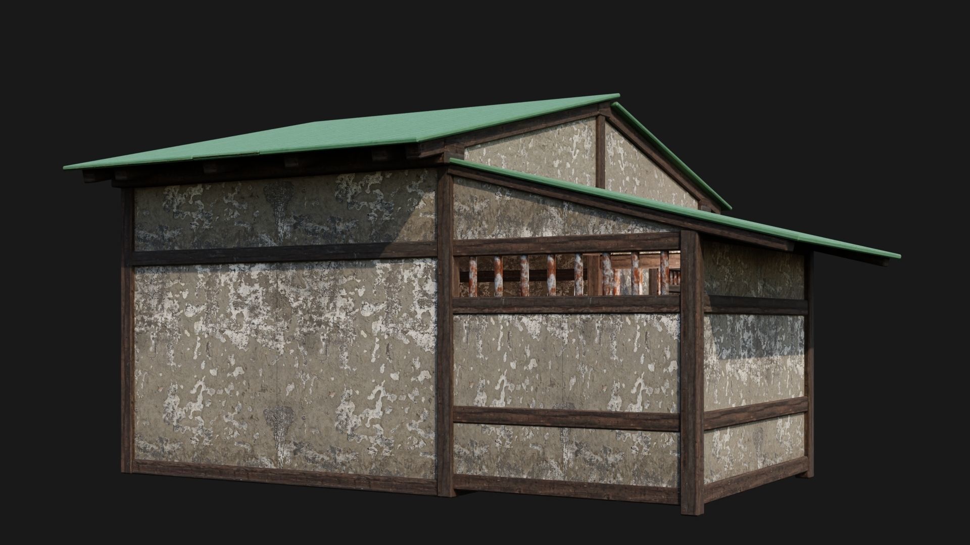 Medieval Houses 54- 4K Textures Game Ready Low-poly 3D model_7