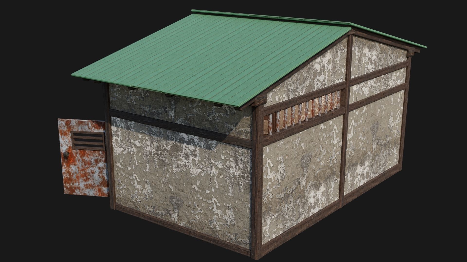 Medieval Houses 54- 4K Textures Game Ready Low-poly 3D model_2