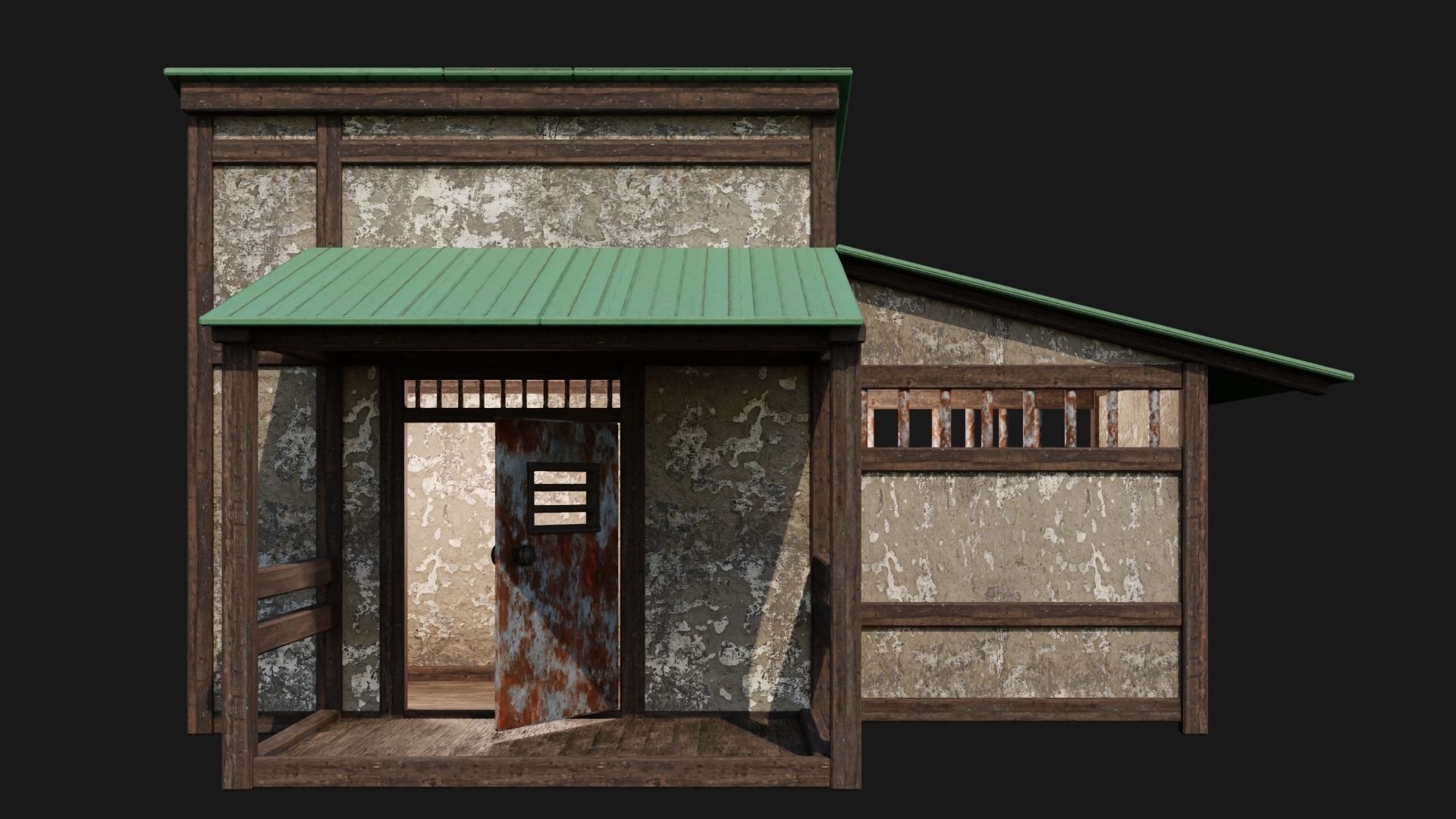 Medieval Houses 55- 4K Textures Game Ready Low-poly 3D model_3