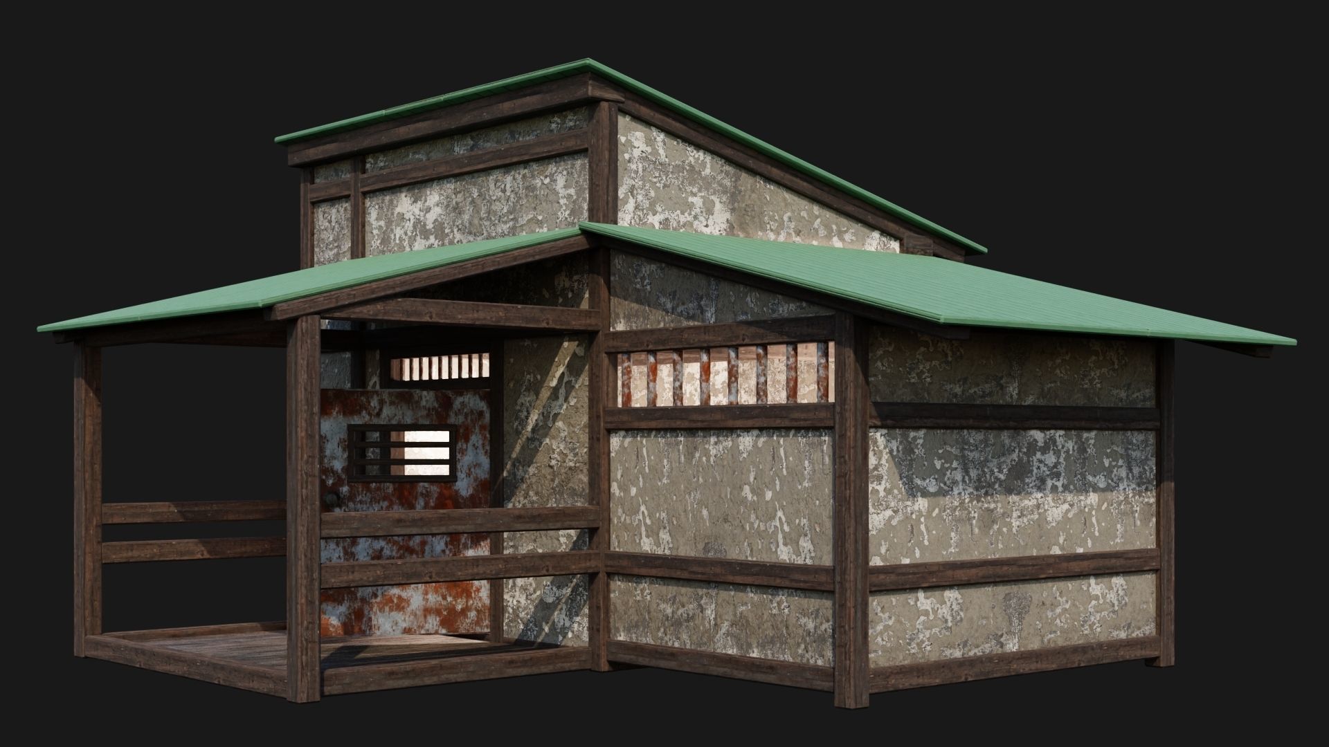 Medieval Houses 55- 4K Textures Game Ready Low-poly 3D model_6