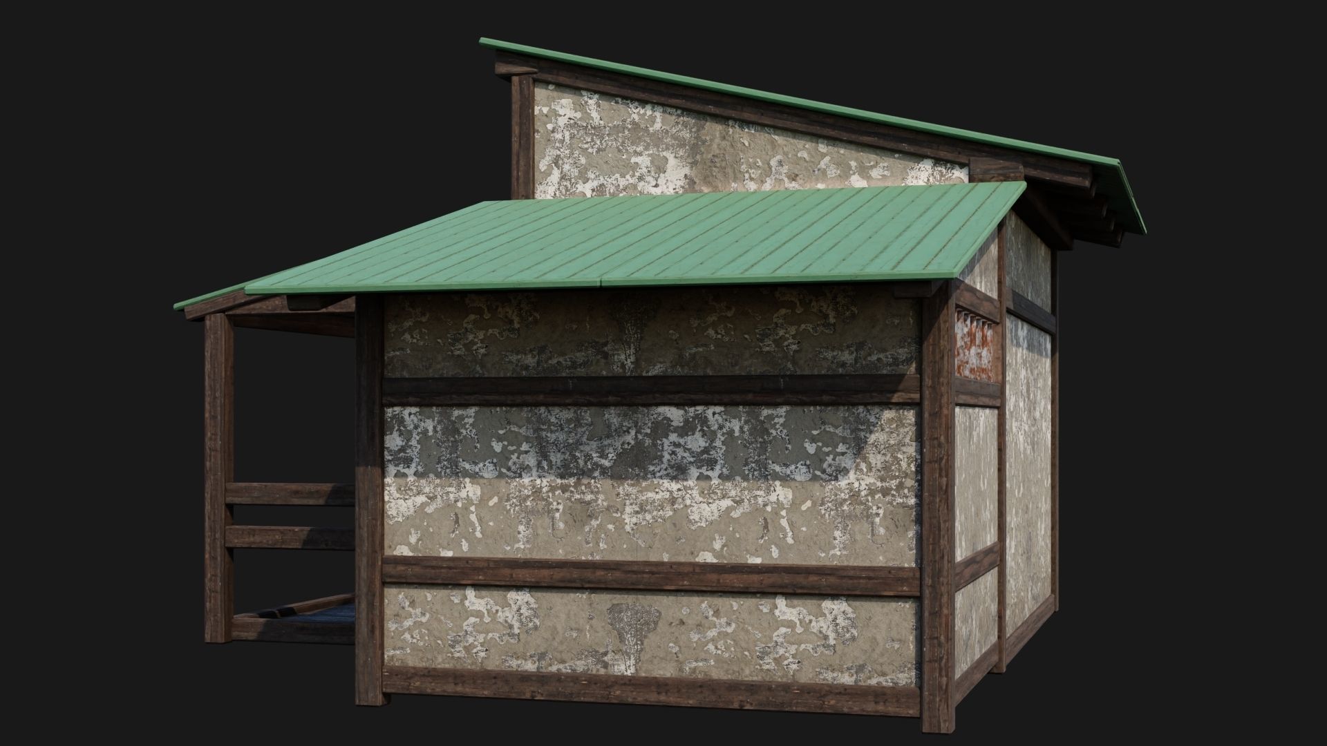 Medieval Houses 55- 4K Textures Game Ready Low-poly 3D model_10