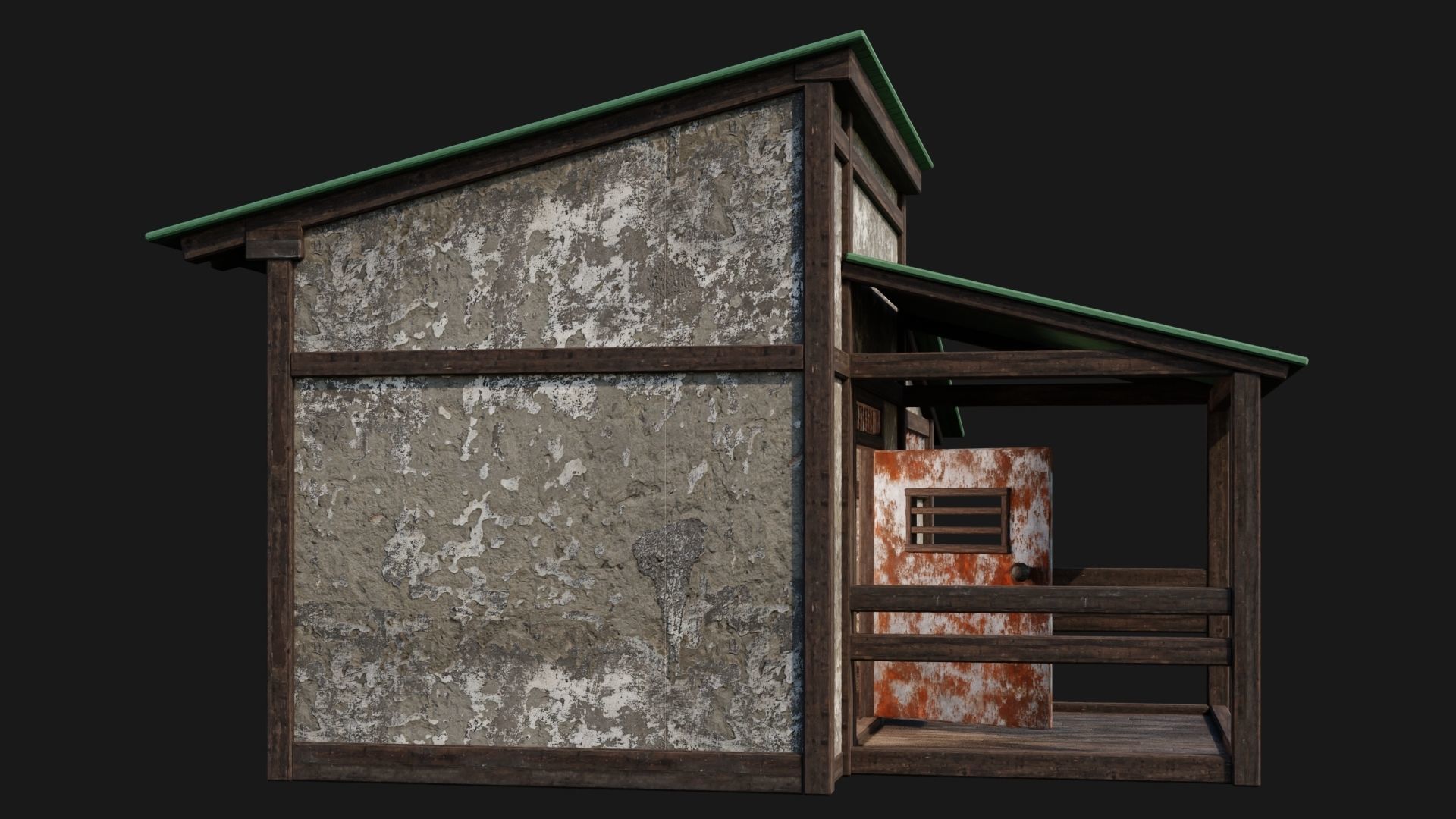 Medieval Houses 55- 4K Textures Game Ready Low-poly 3D model_9