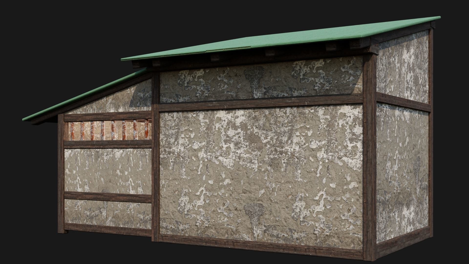 Medieval Houses 55- 4K Textures Game Ready Low-poly 3D model_7