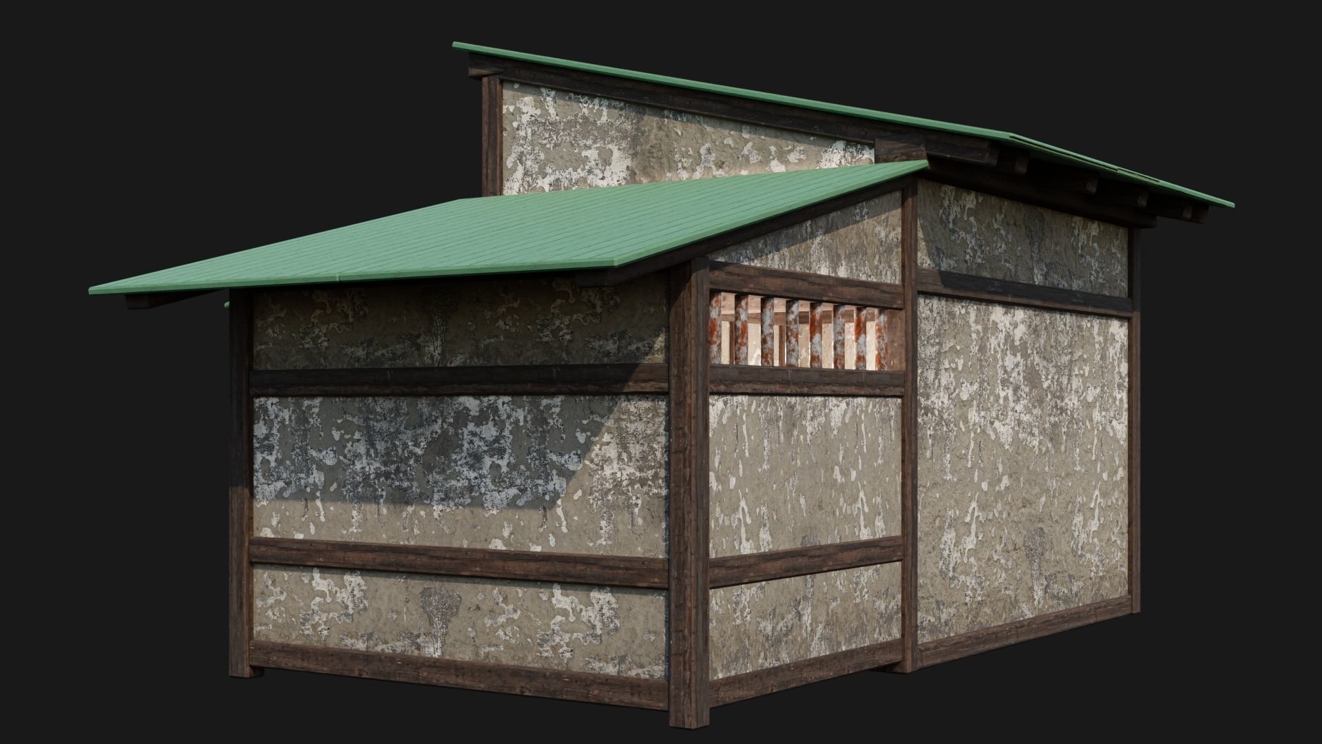 Medieval Houses 55- 4K Textures Game Ready Low-poly 3D model_8