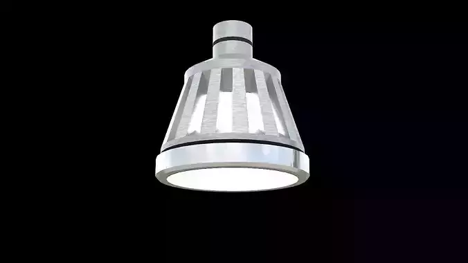 halogen round recessed light 3D model