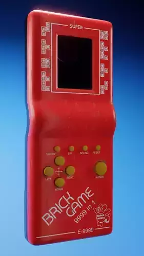 Brick Game 9999 in 1 Low-poly 3D model