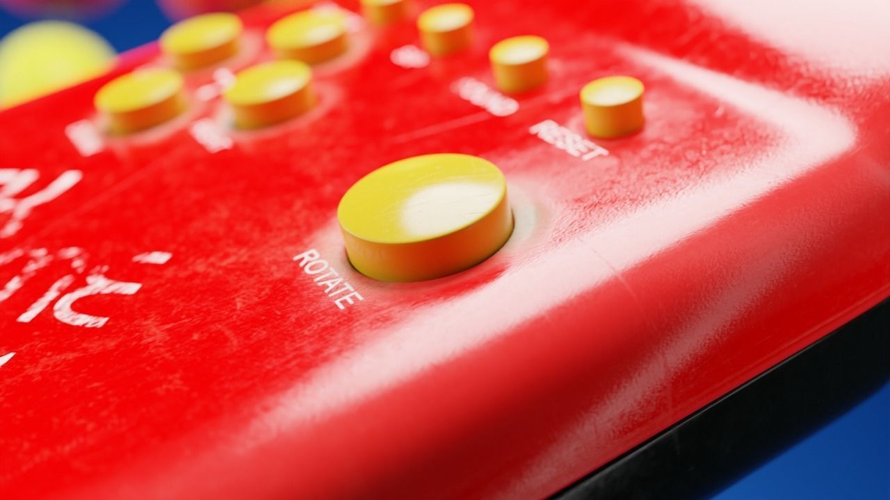 Brick Game 9999 in 1 Low-poly 3D model_1