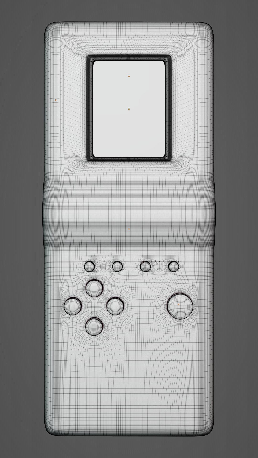 Brick Game 9999 in 1 Low-poly 3D model_3