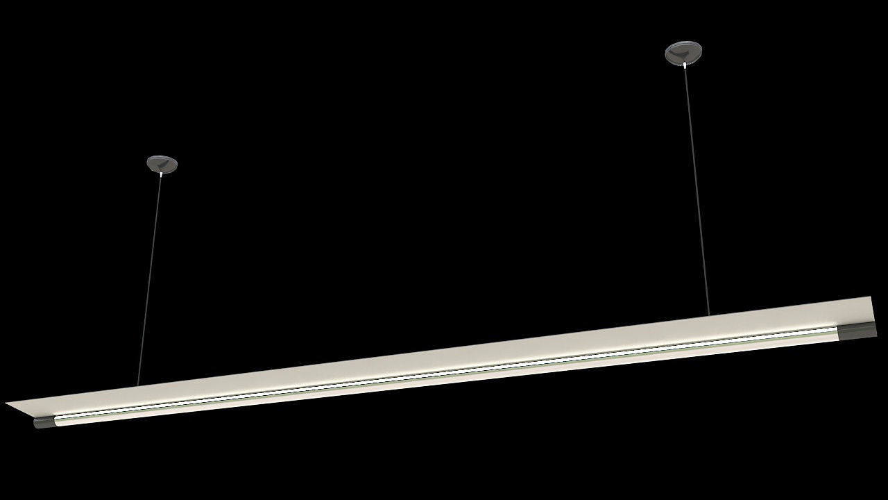 hanging led tube light 3D model_2