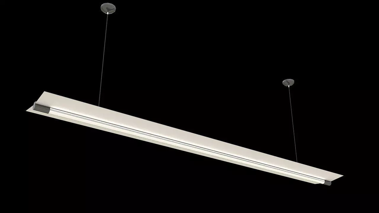 hanging led tube light 3D model_0