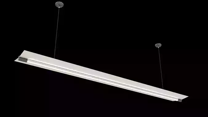 hanging led tube light 3D model