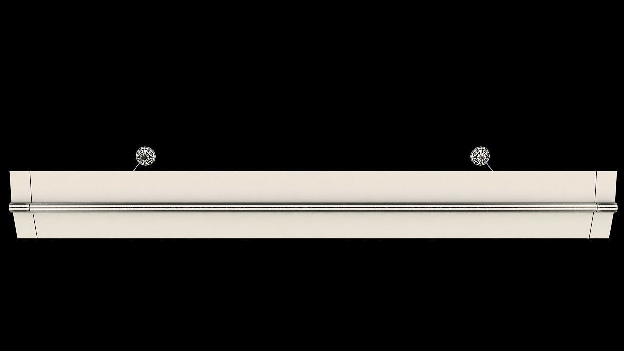 hanging led tube light 3D model_8