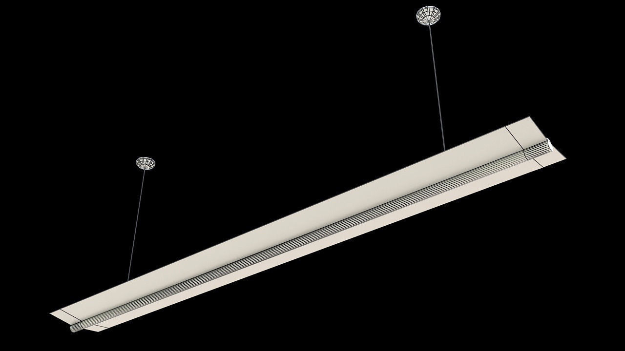 hanging led tube light 3D model_7