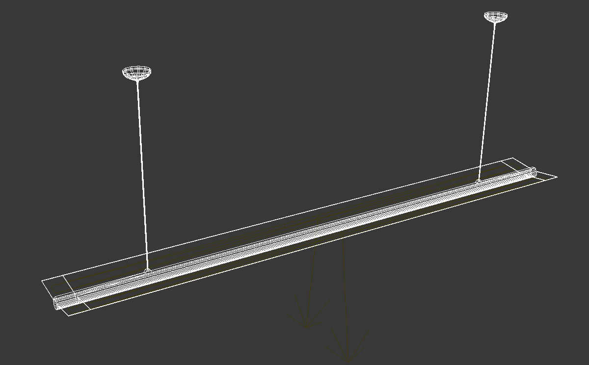 hanging led tube light 3D model_10