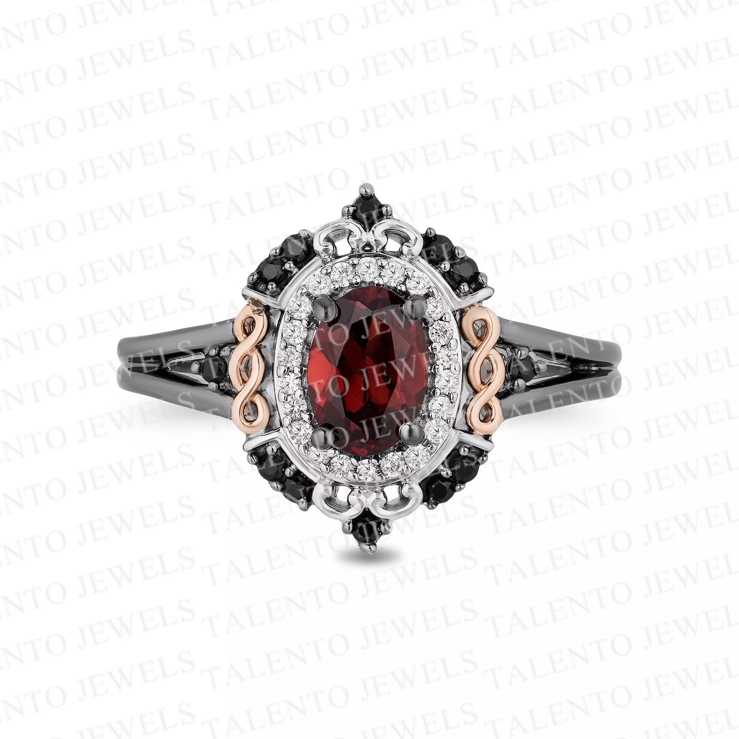 Enchanted Disney Oval Diamond Ring 3D print model_0