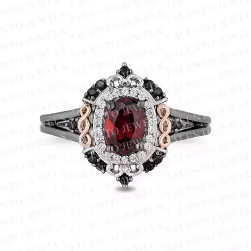 Enchanted Disney Oval Diamond Ring  3D print model