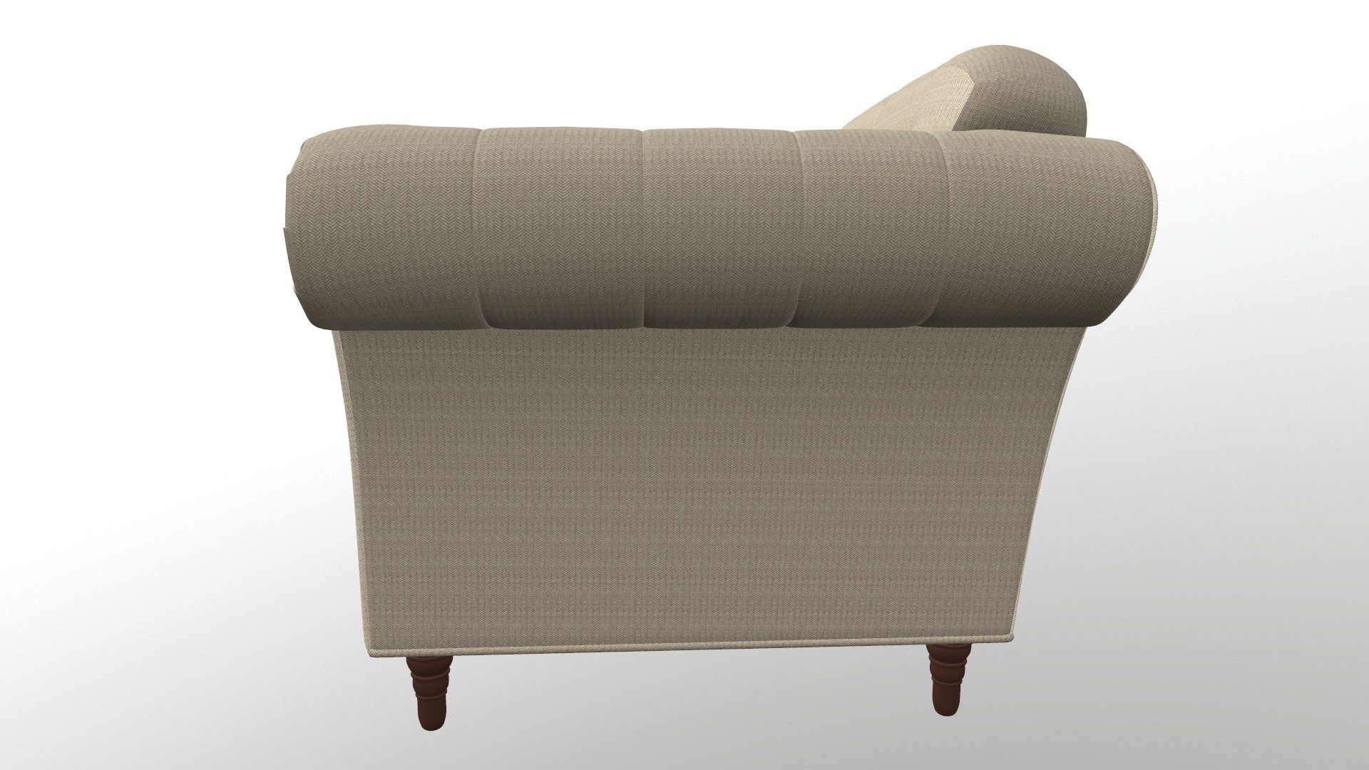Sofa 3D Model chesterfield chair 3D model_5
