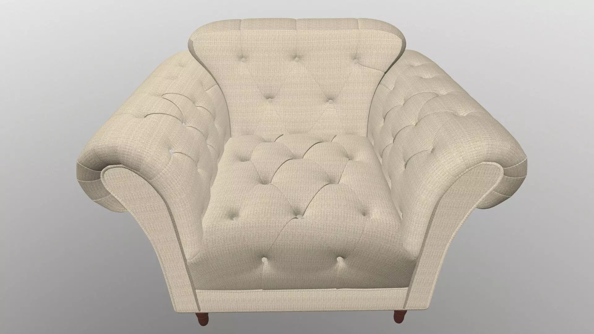Sofa 3D Model chesterfield chair 3D model_0