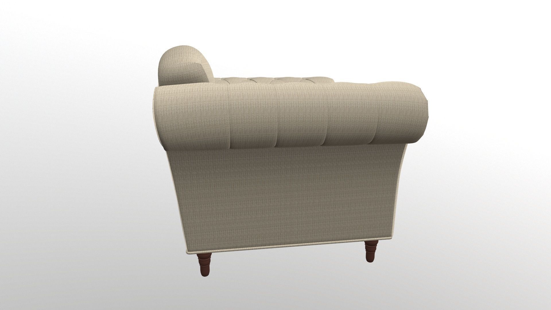 Sofa 3D Model chesterfield chair 3D model_7
