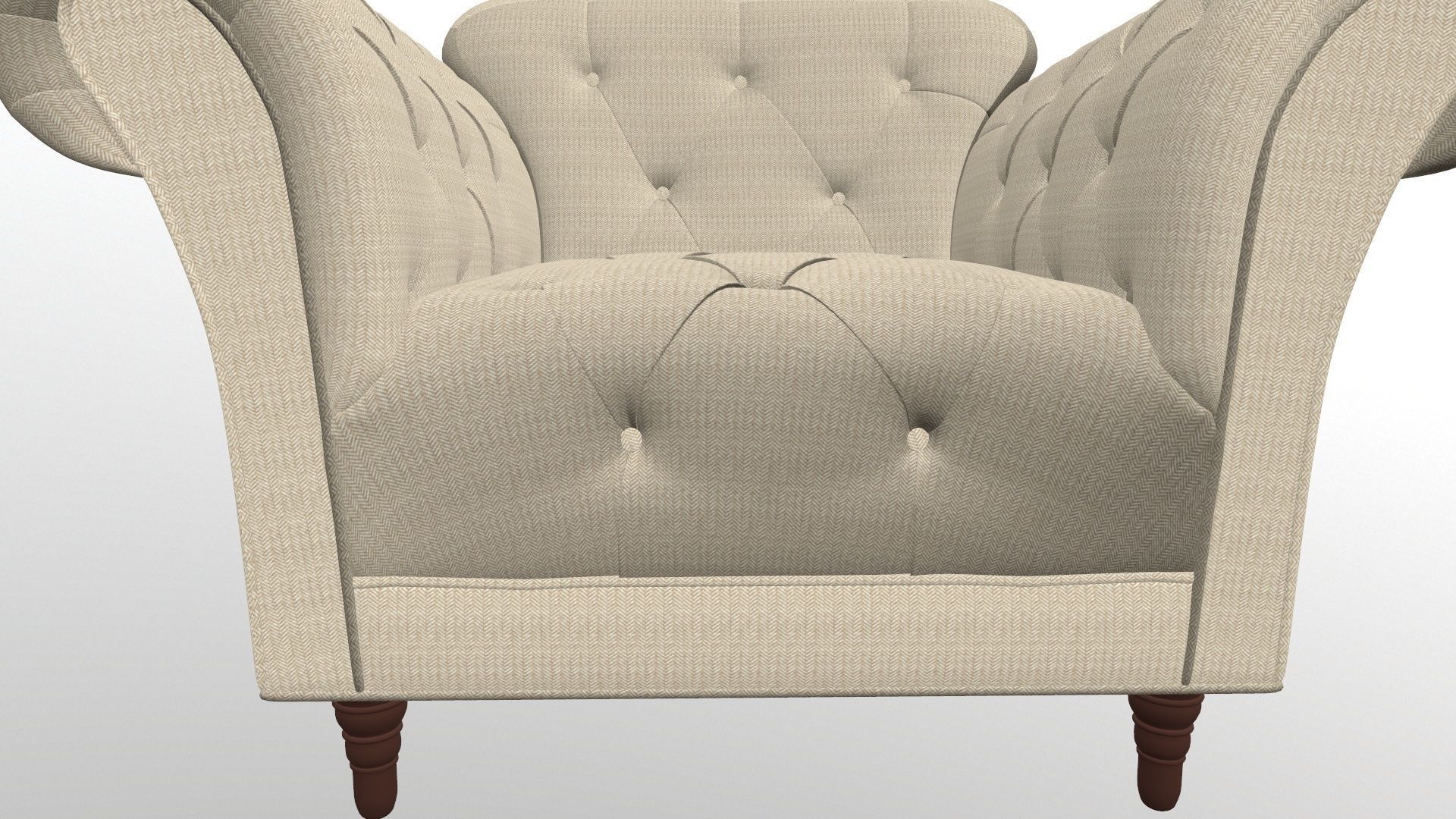 Sofa 3D Model chesterfield chair 3D model_10