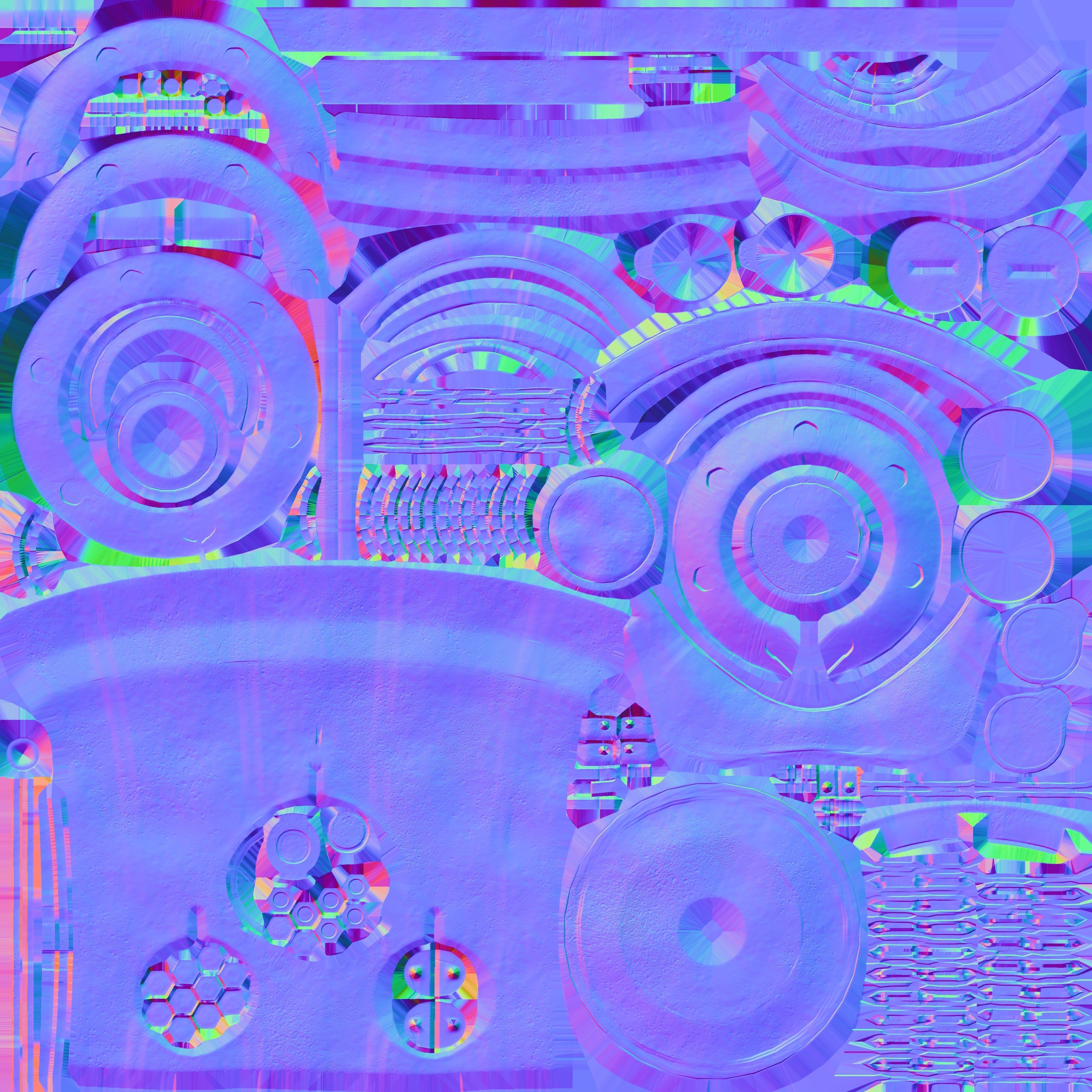 Aged Hydrant Low-poly 3D model_8