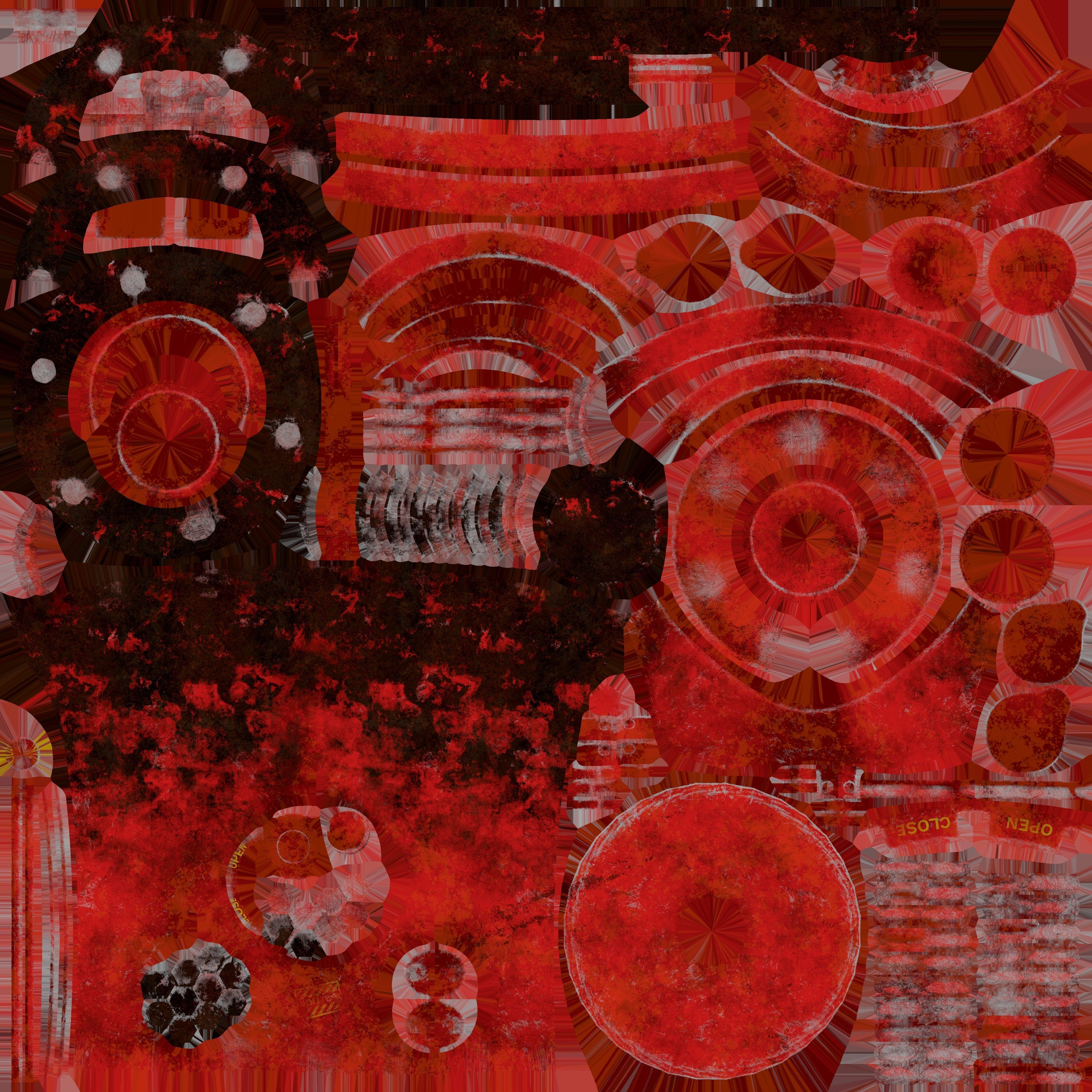 Aged Hydrant Low-poly 3D model_9