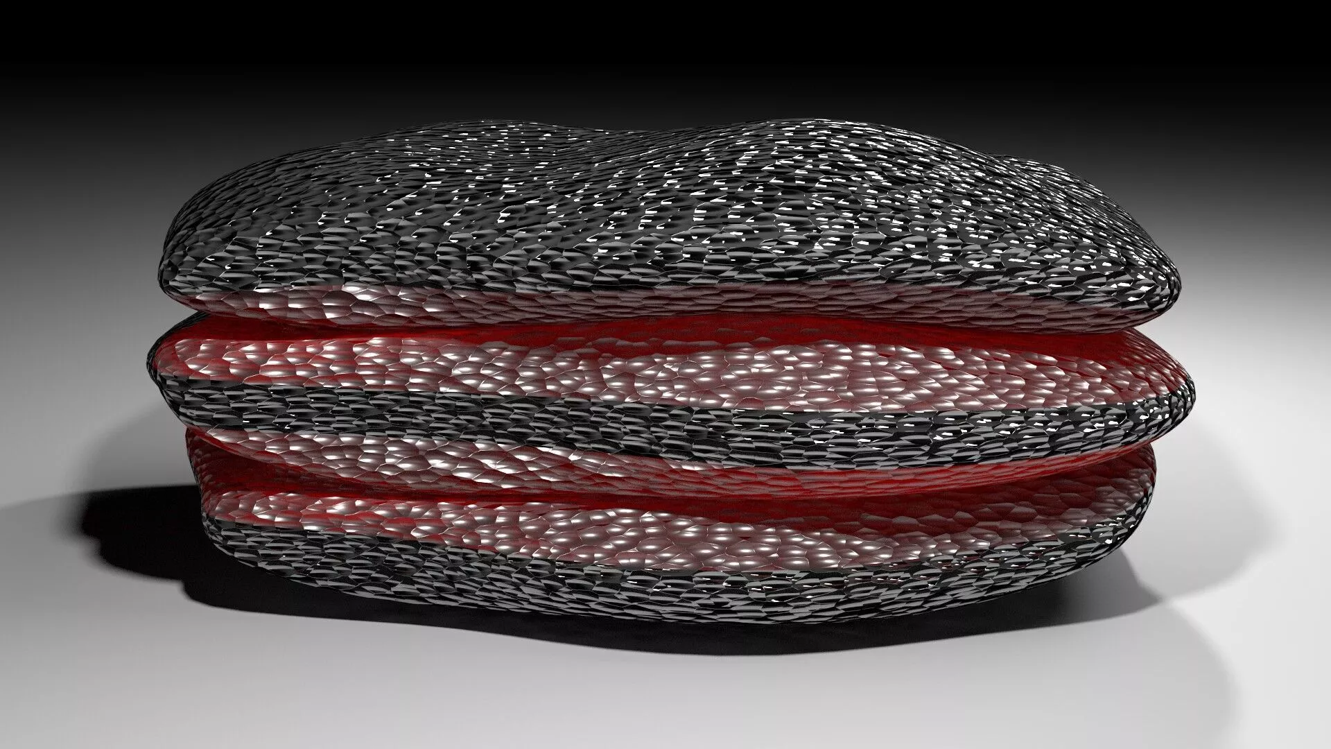 Meteoroid 2 stack of bricks 3D model