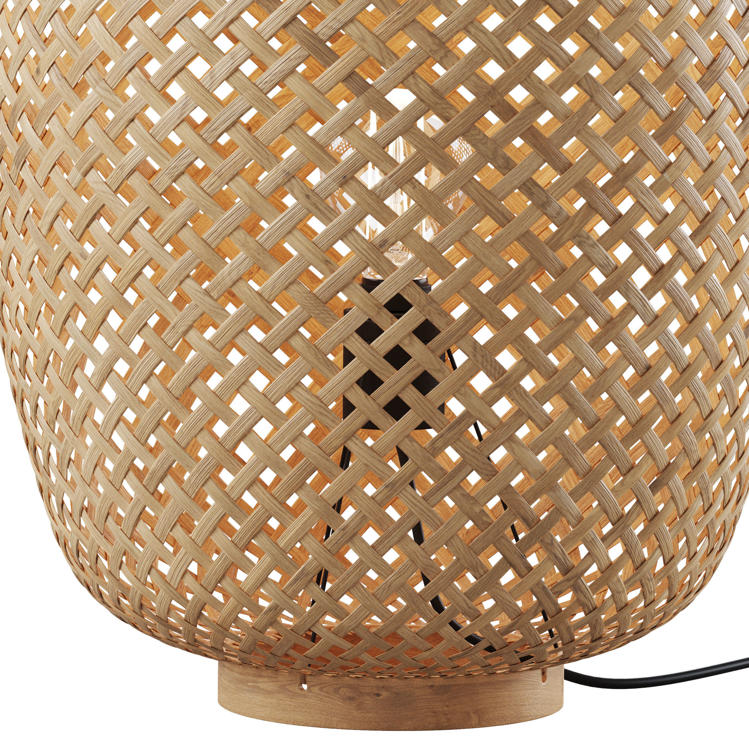 Katia Table Lamp in Bamboo 3D model_1