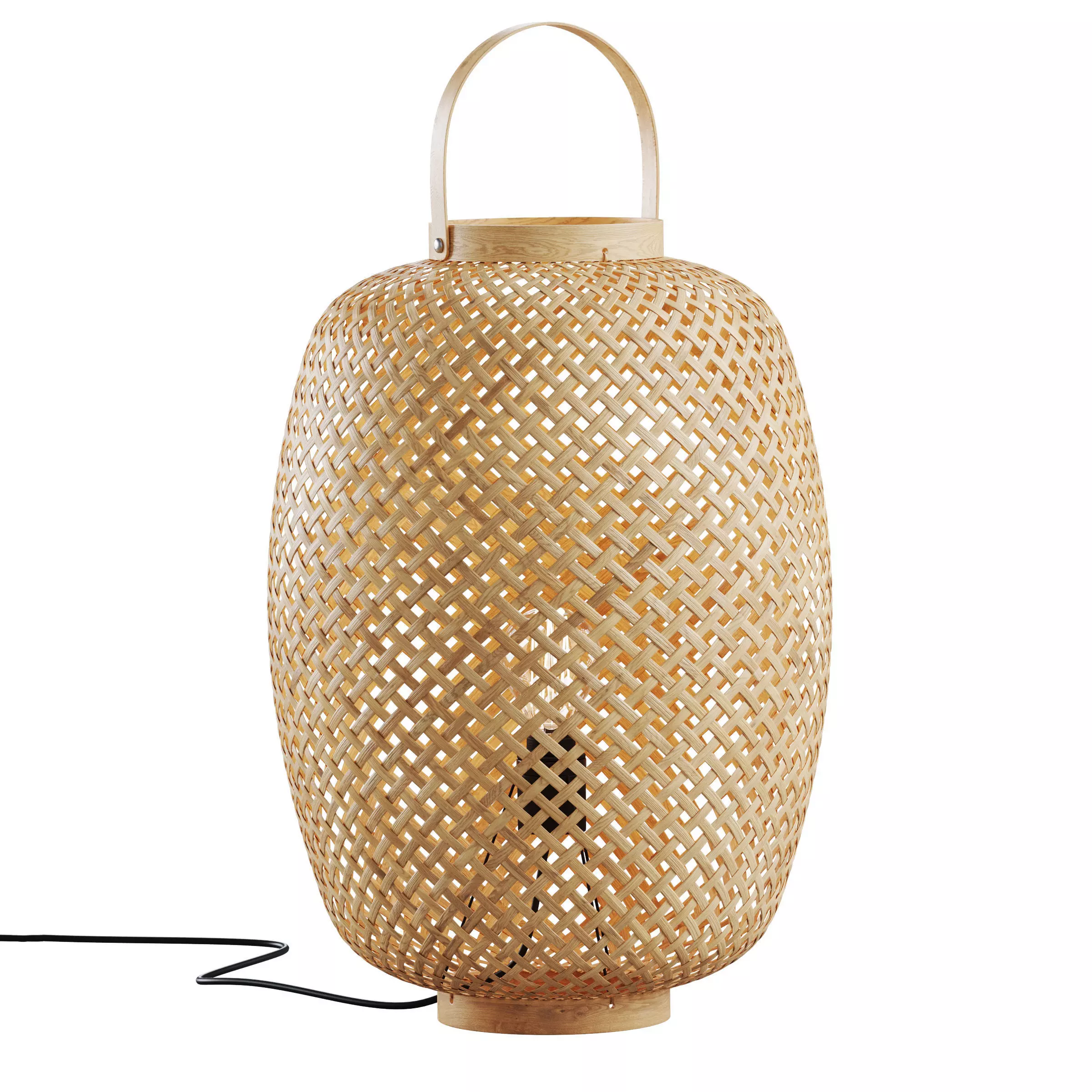 Katia Table Lamp in Bamboo 3D model_0