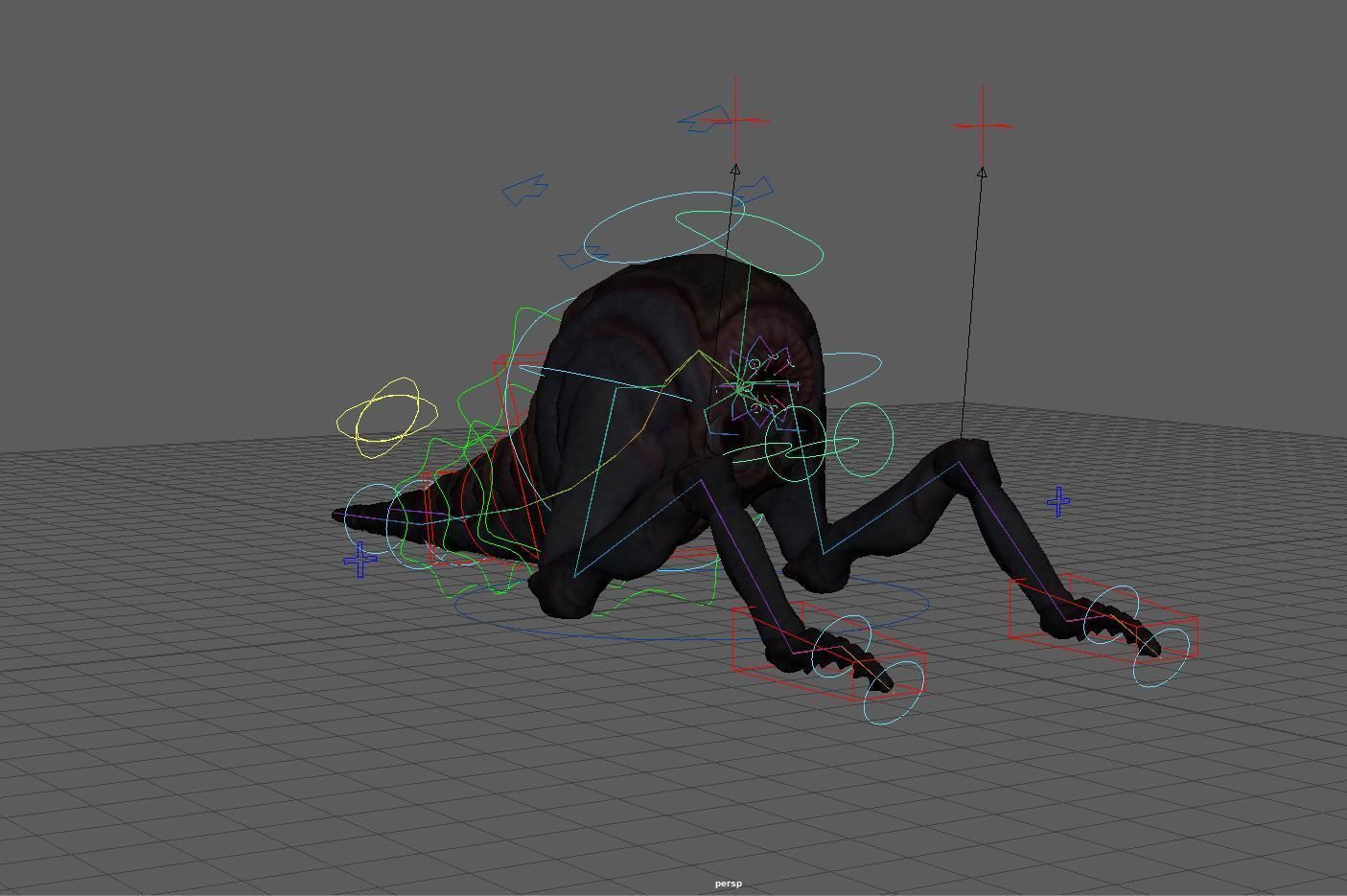 Mutant Shrimp Low-poly 3D model_12