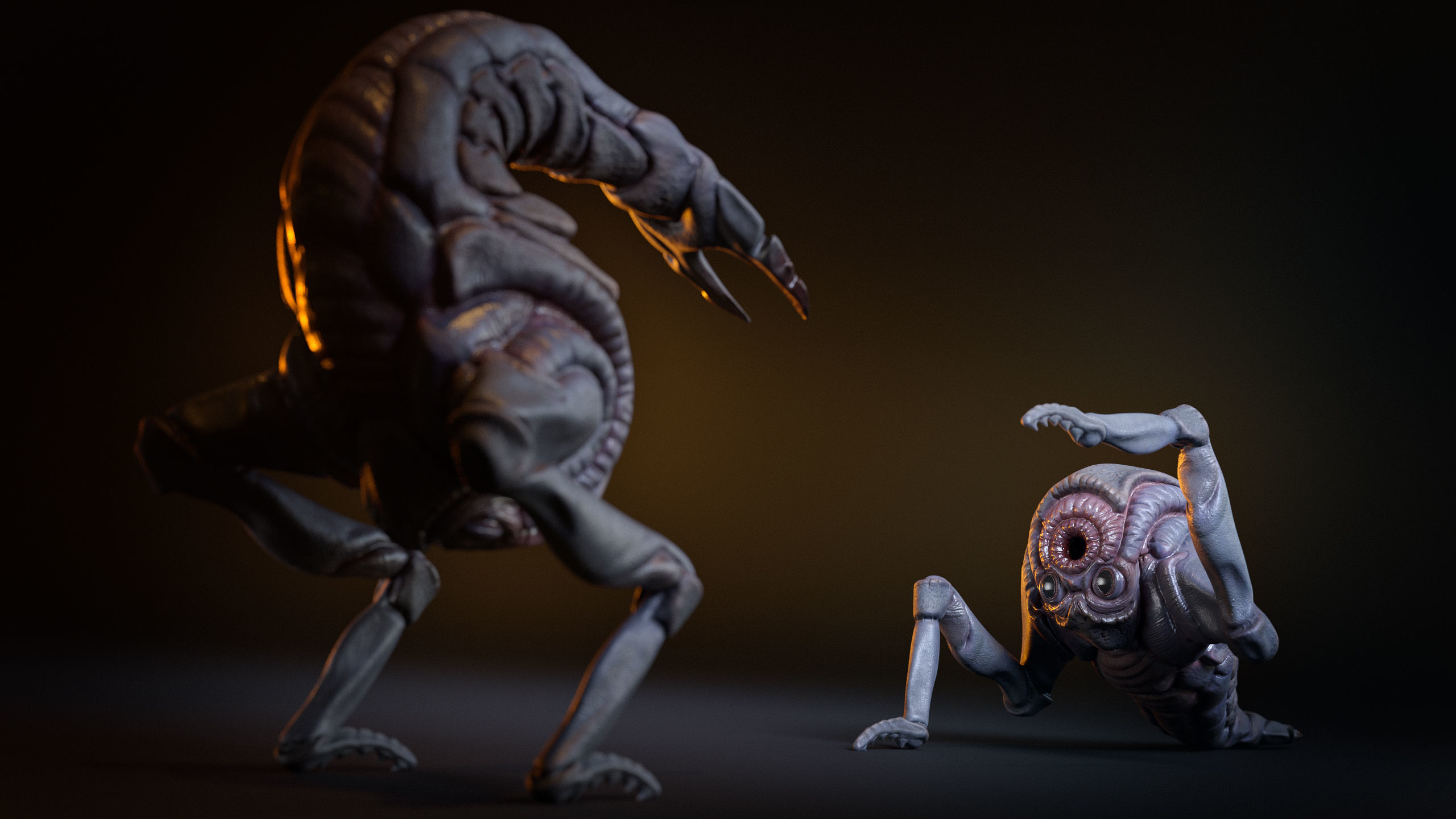 Mutant Shrimp Low-poly 3D model_3