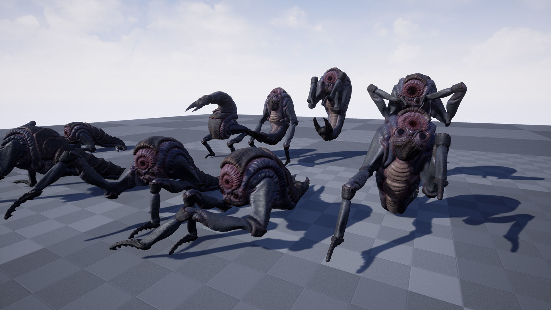 Mutant Shrimp Low-poly 3D model_9