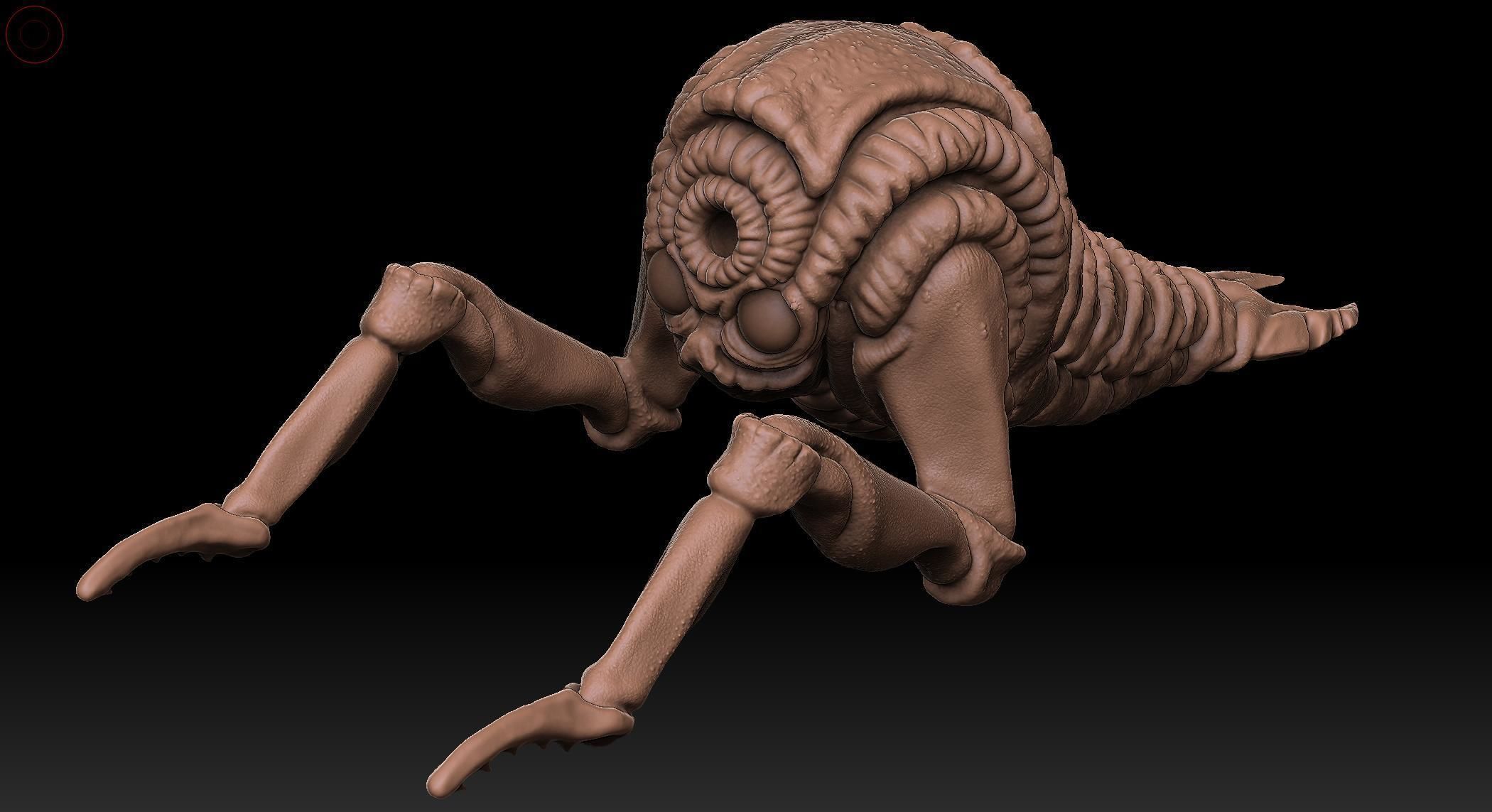 Mutant Shrimp Low-poly 3D model_15