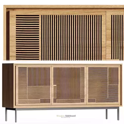 Crate and barrel Keenan Large Sideboard 3D model