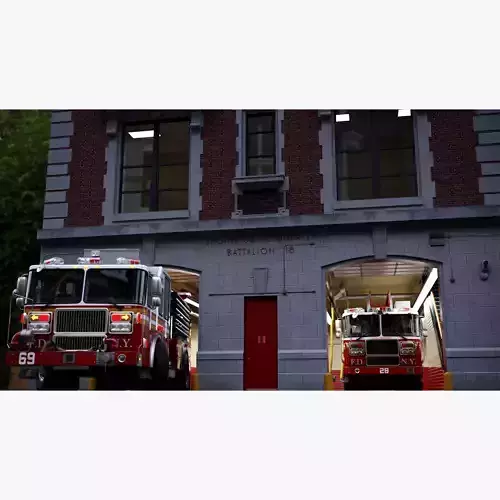 Complete fire department FDNY  3D Model Collection