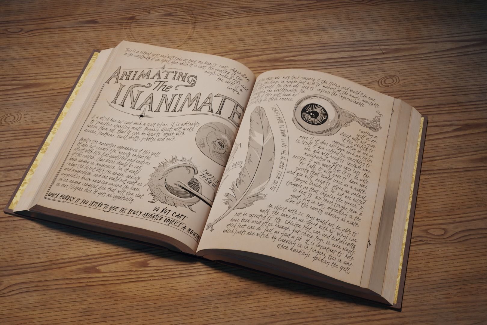 Animated Opening Book Low-poly 3D model_4