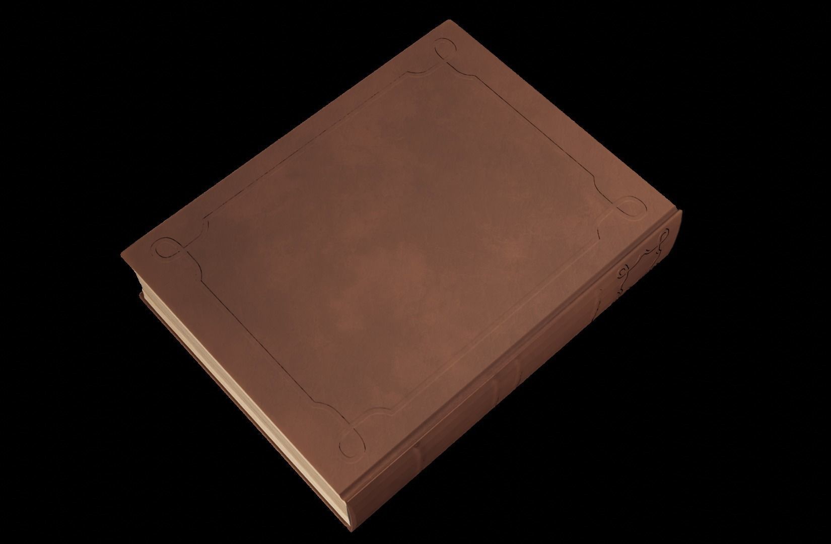 Animated Opening Book Low-poly 3D model_10