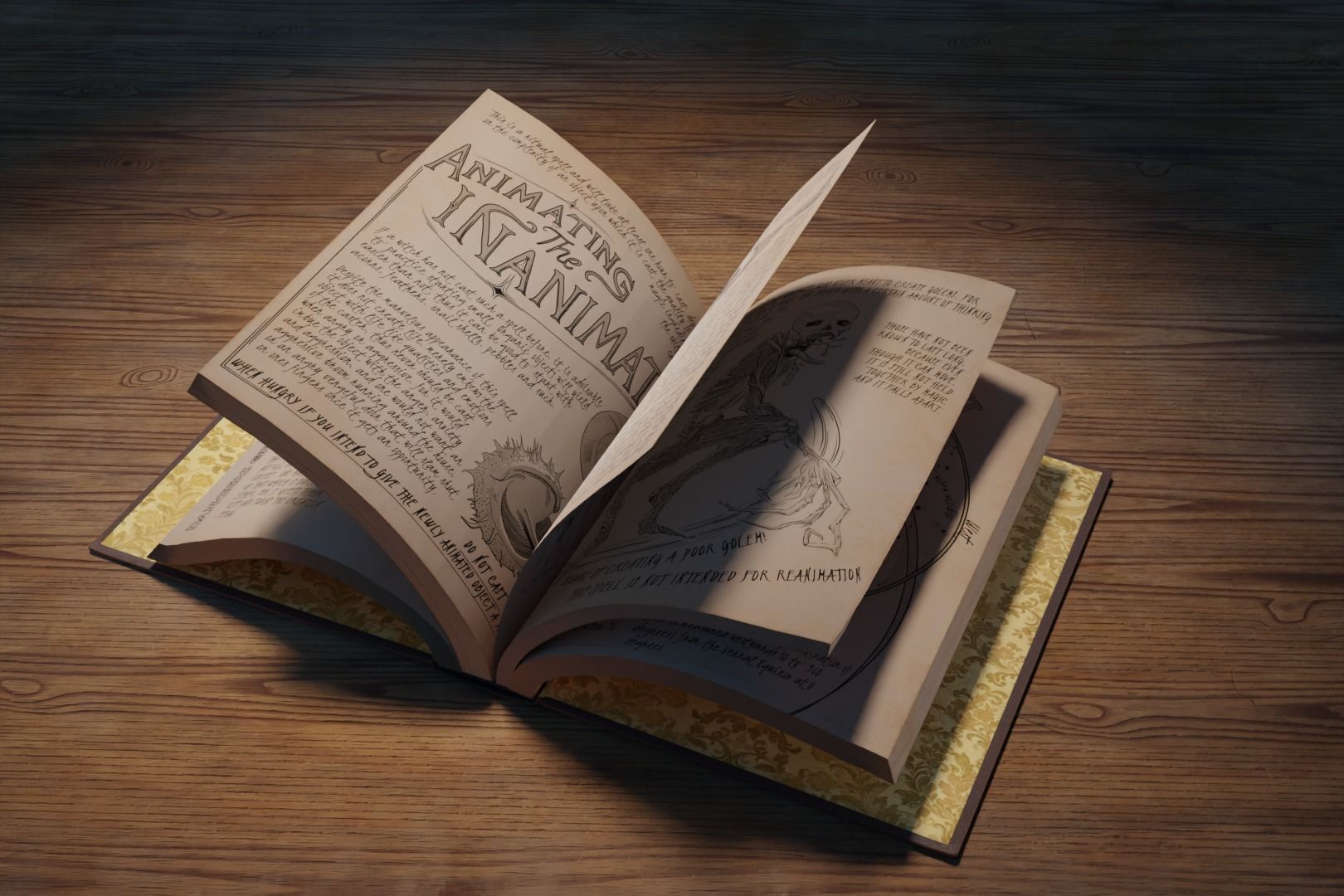 Animated Opening Book Low-poly 3D model_3