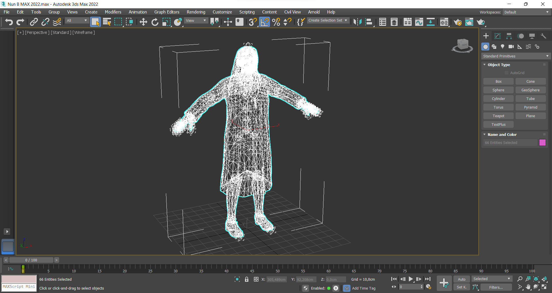 Nun 1 Low-poly 3D model_14