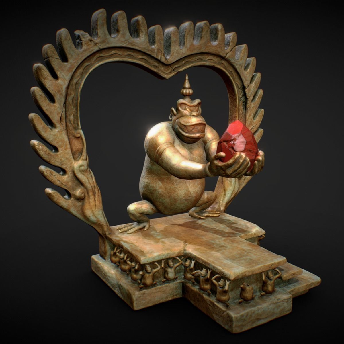 Forbidden Treasure 3D model_1