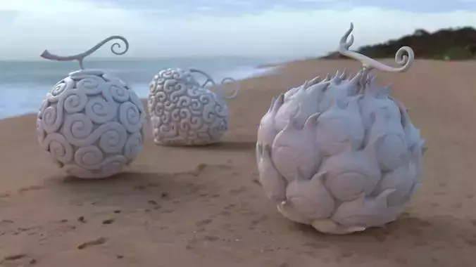 GOMU GOMU NO MI PLUS MERA MERA NO MI PLUS OPE OPE NO MI 3D model