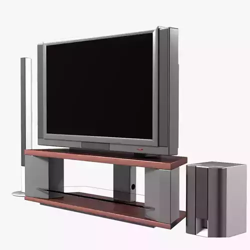 television set tv stand with speakers