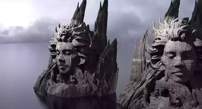 Fallen Angel cliffs 2 Dark Versions 