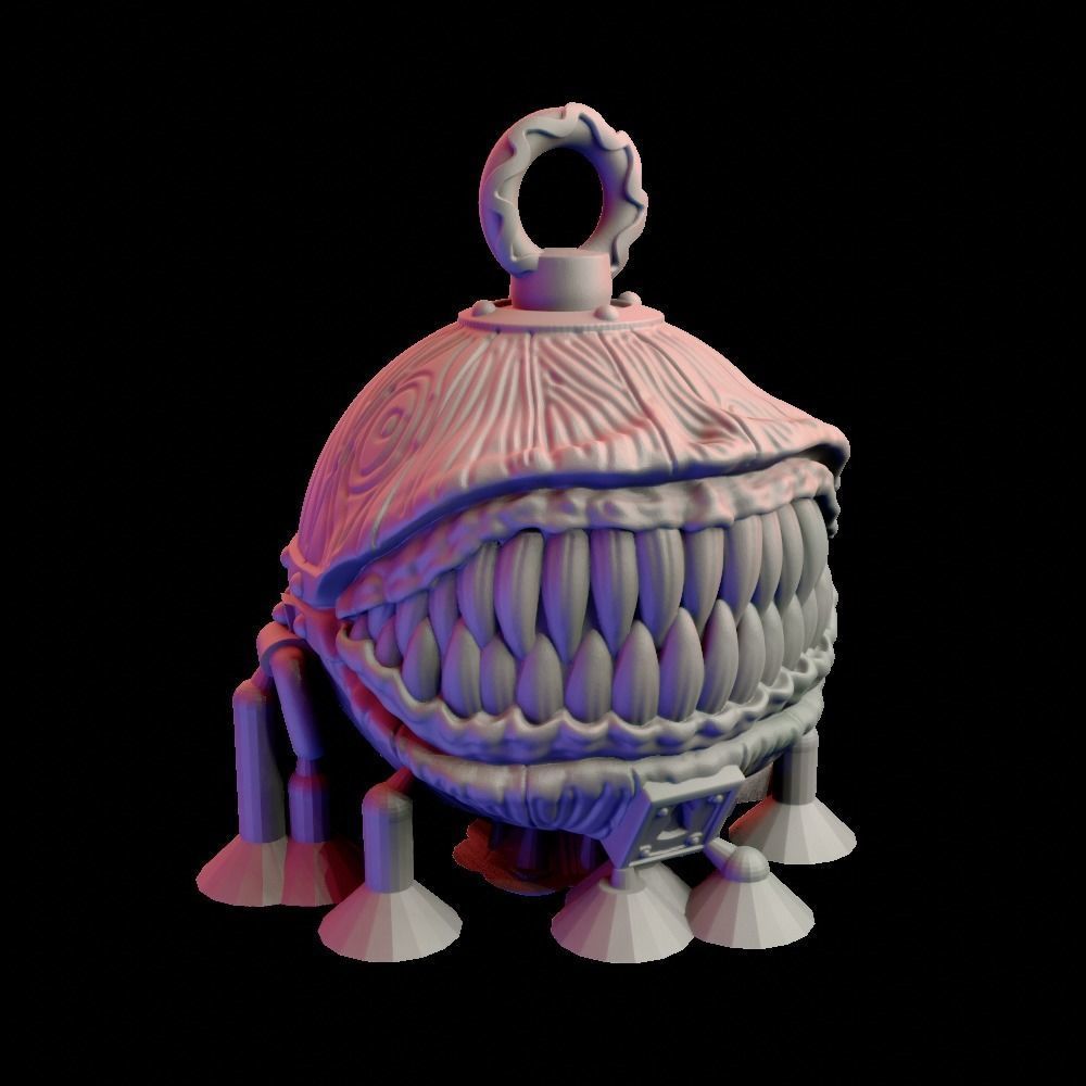 MimiChristmas ornament with bow 3D print model_16