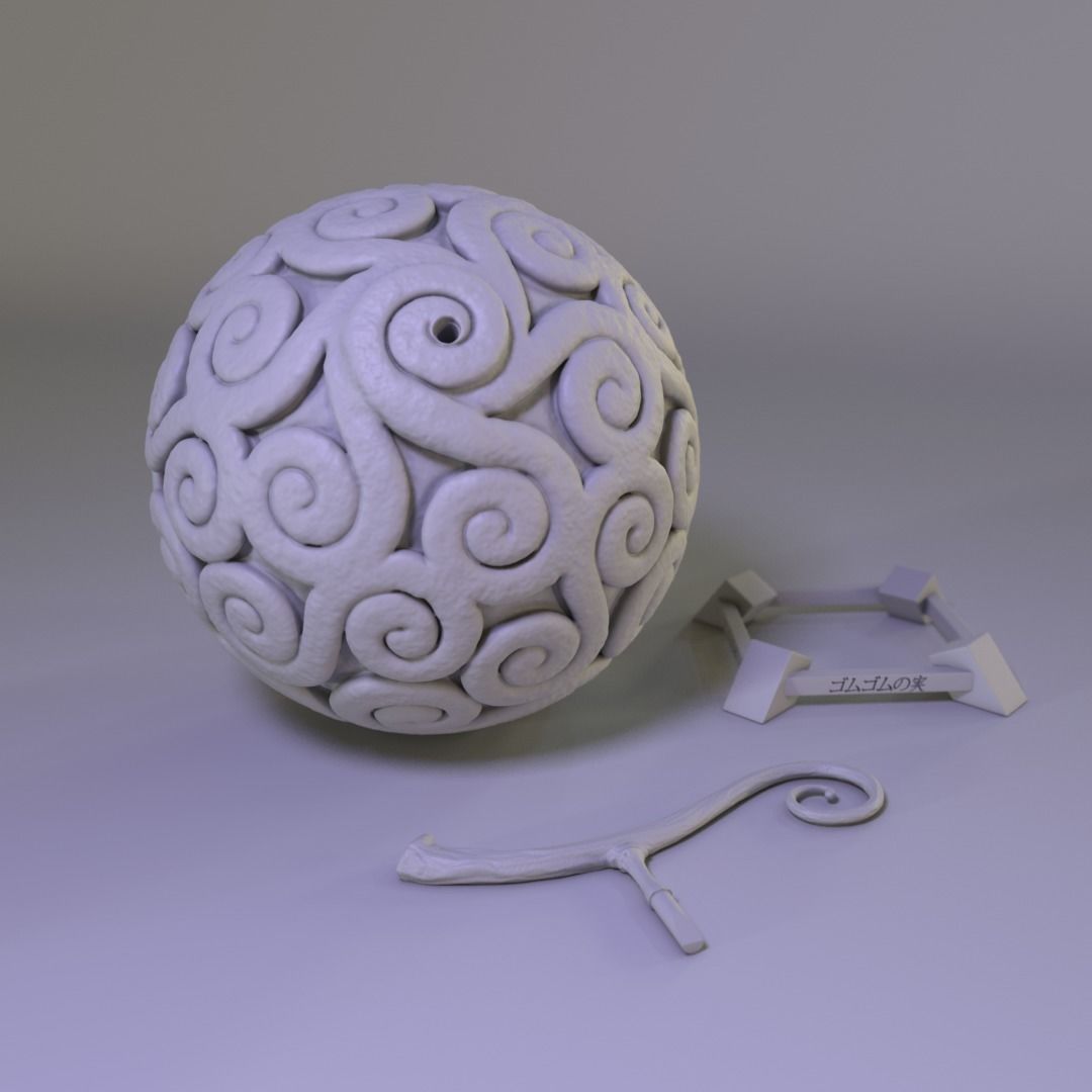 GOMU GOMU NO MI - DEVIL FRUIT 3D model_2